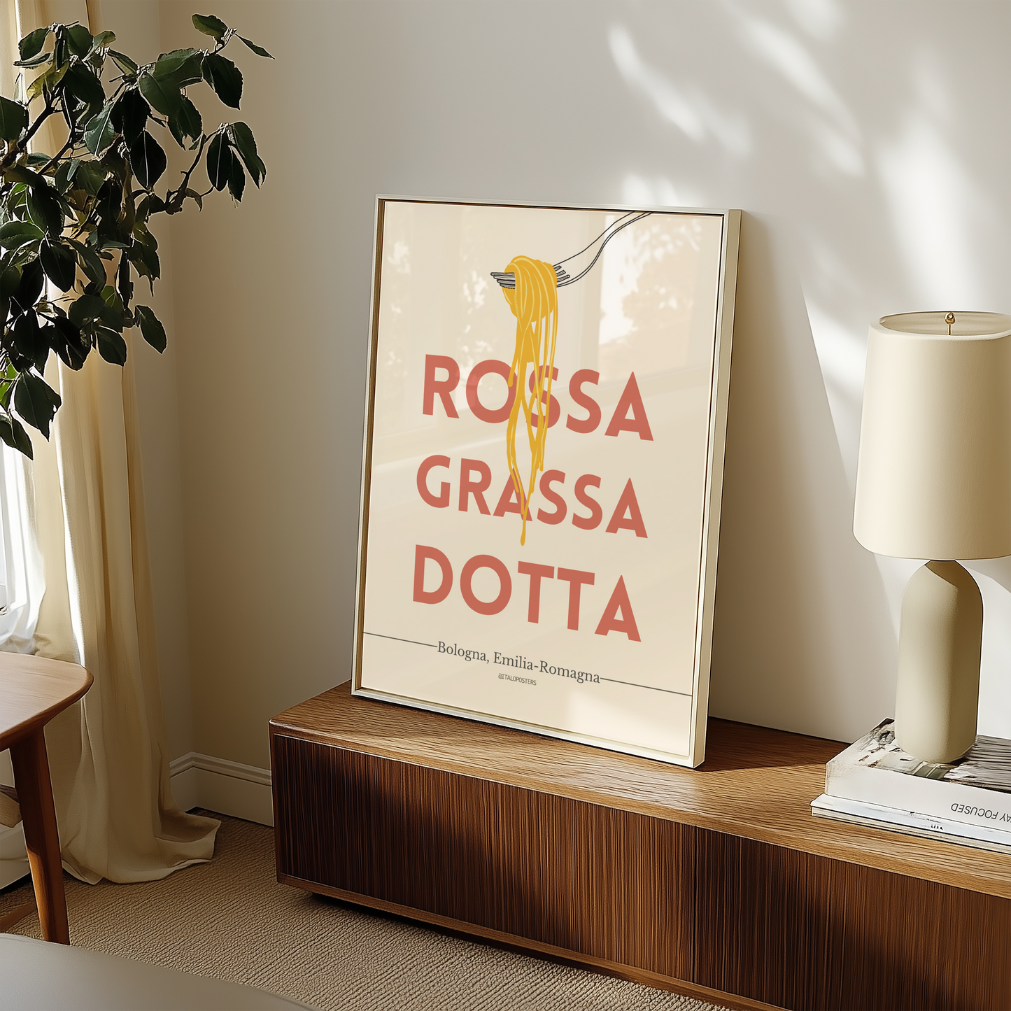 Poster Bologna - Rossa Grassa Dotta