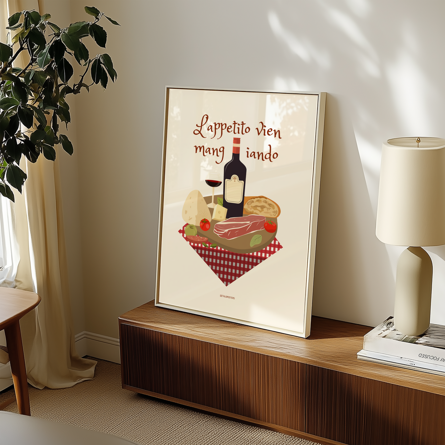 Poster Italiano - L'Appetito Vien Mangiando
