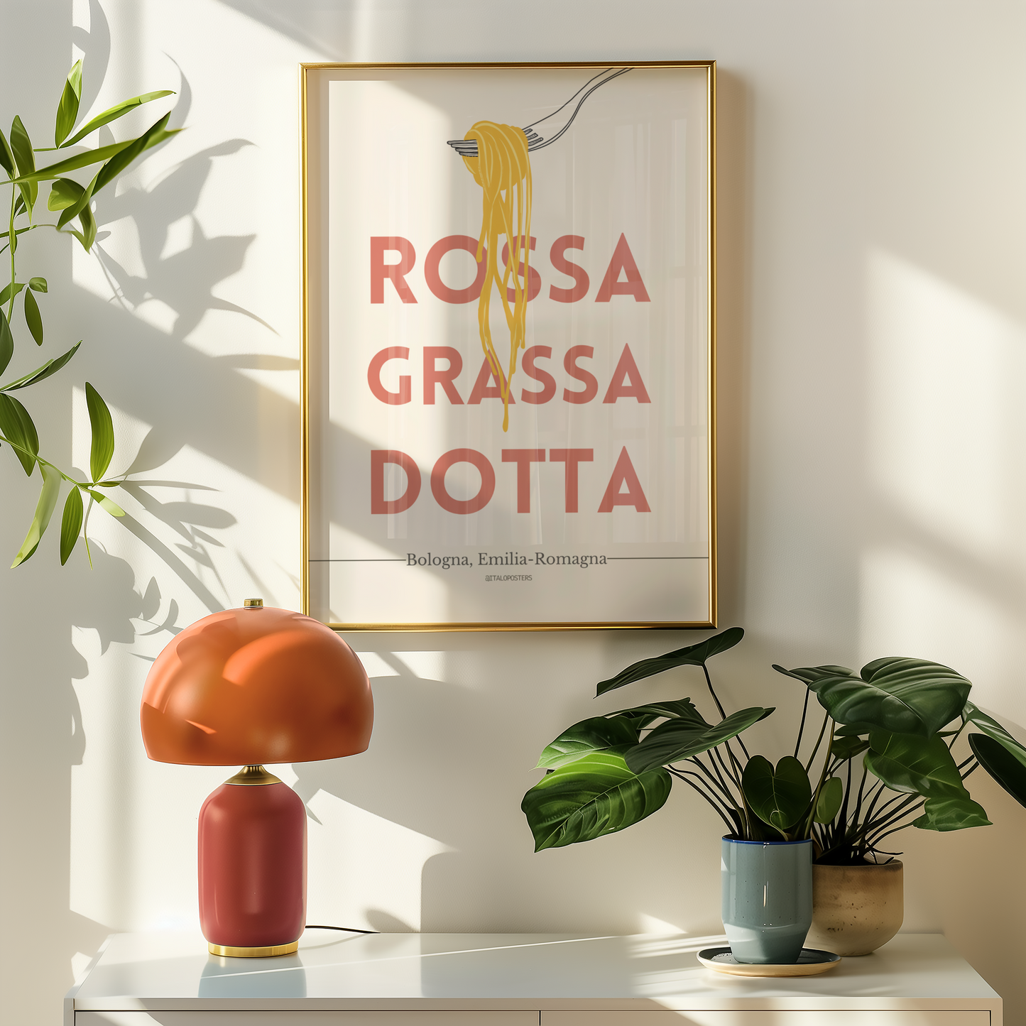 Poster Bologna - Rossa Grassa Dotta