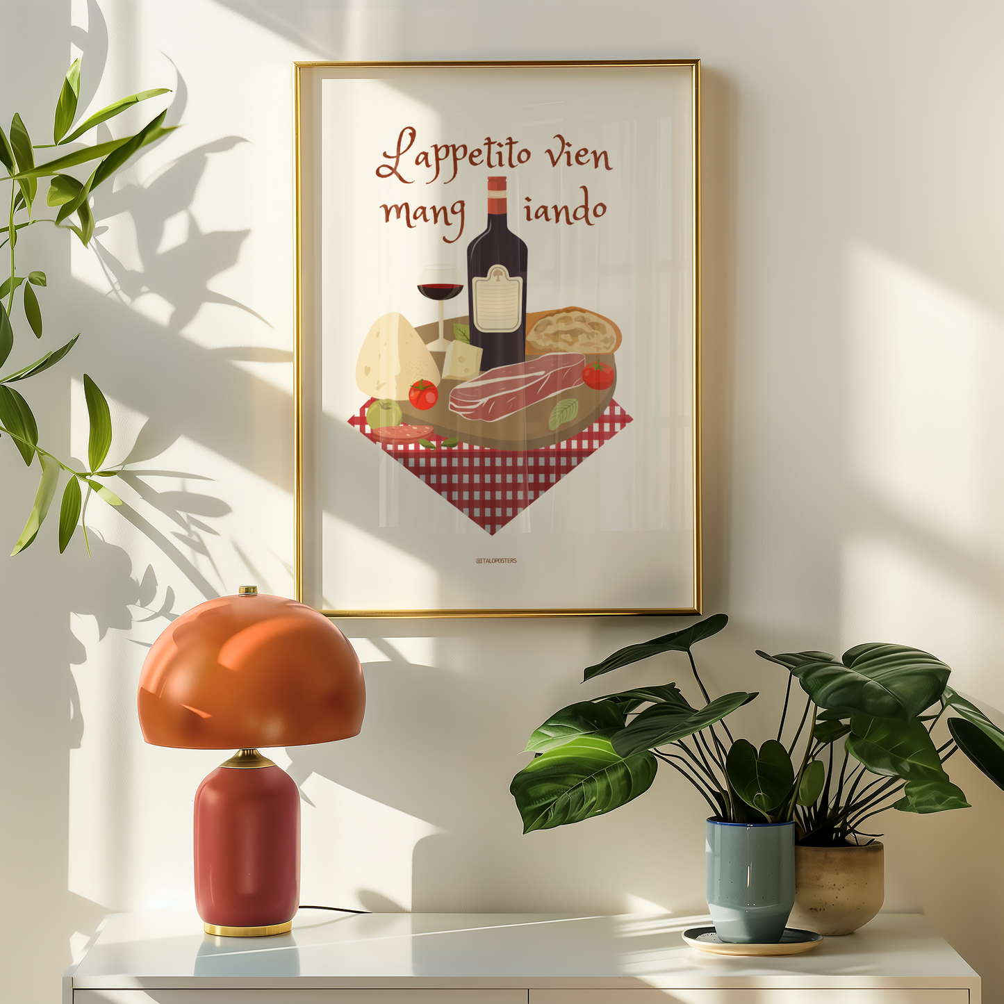 Poster Italiano - L'Appetito Vien Mangiando