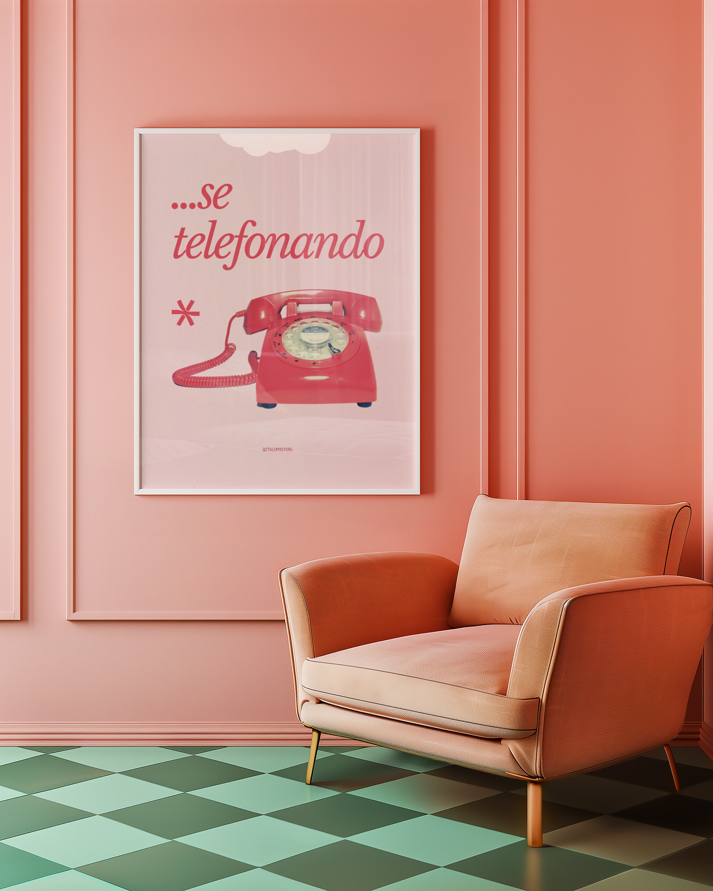Italian Poster - Se Telefonando