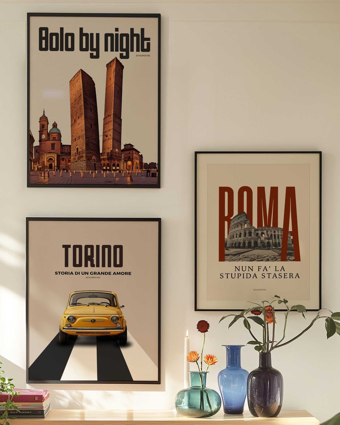 Poster Bologna - Bolo by Night