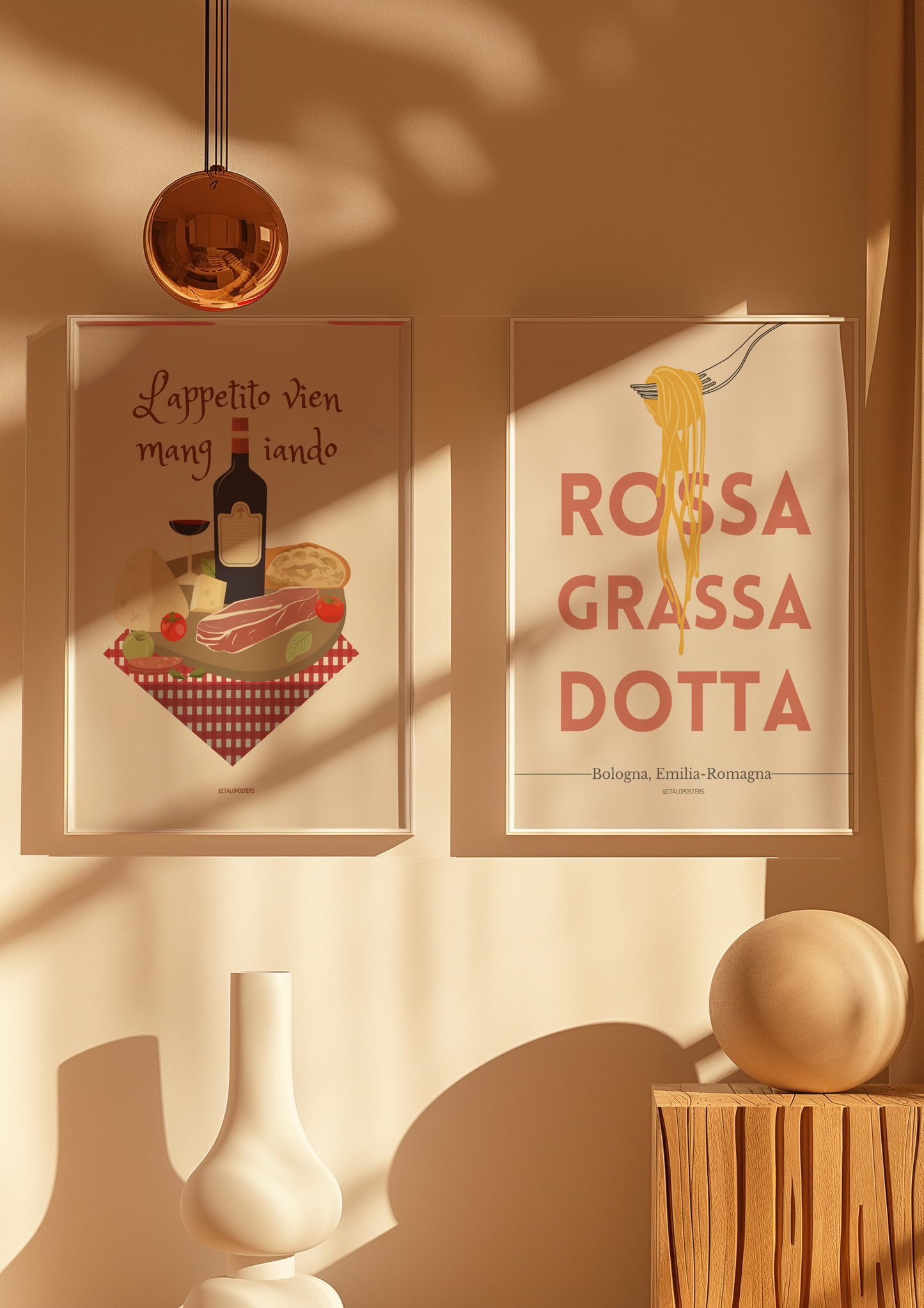 Poster Bologna - Rossa Grassa Dotta